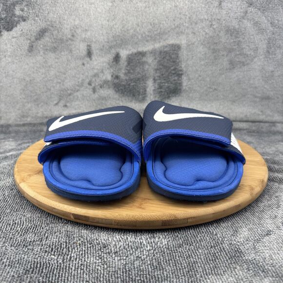 Nike Benassi Solarsoft Shoes Mens Size 13 Blue Slide Sandals 705513-414 - Picture 3 of 11